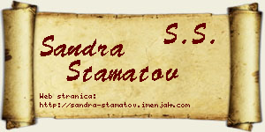 Sandra Stamatov vizit kartica